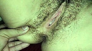easy homemade fuck with juicy hairy classmate pussy creampie pov