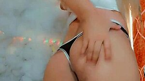 Rica Transexual Masturbates Huge Cock Solo