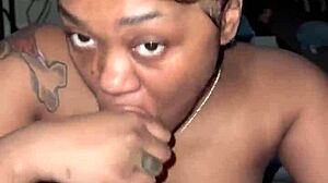 yo nasty ebony slut wanna eat this creampie nut bareback?