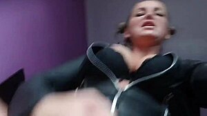 i command you to edge those balls while staring at my big russian milf tits and shaved pussy