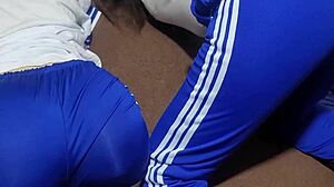 i'm fuckin petite latina student gf in bathroom creampie