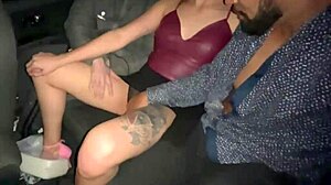 😈 the little blonde tricked both guys in the car ride with her tight pussy and small tits! 🔥