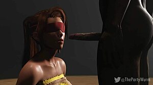 jessie blindfolded for that deep missionary cum facial