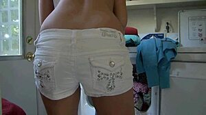 haley sweet's shaved teen pussy tempts first black monster cock ride