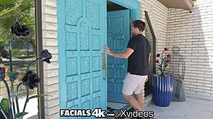 scandalous lila love dates two guys for facial threesome 😈💦