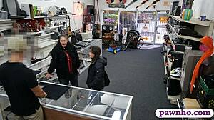 two shoplifters caught and pounded by pawn guy 👀😈
