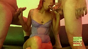 Skinny Latina Wife Rides Big Cock In Cuckold Trio