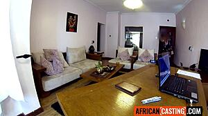 Hey black milf, sloppy suck this white cock for the job?