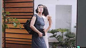 recently divorced ebony alexis tae... lures sexy petite realtor into lickin pussy strapon