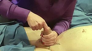 Stepmom fingers urethra deeper and deeper