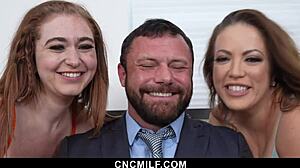 freeuse milfs bend over ride and suck dad before his big interview