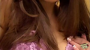 Sexy Brunettes Pound Intense Anal Threesome Deep Creampie Finish