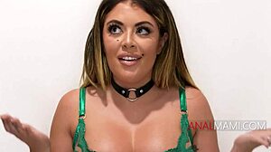 Boring husband pushes wife into neighbor's rough anal double penetration