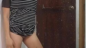 Sassy Latina Stepmom Dances Flashes Buttocks Pre-Wedding Casting Show