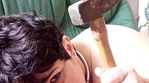 Marie’s wild double team blowjob and golden shower 😈💦