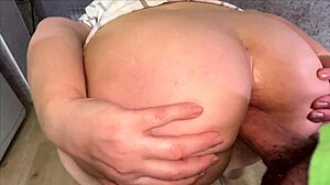 Stepson Ravages Stepmom's Big Ass in Wild Homemade Anal Pounding