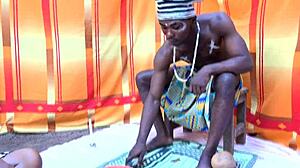 village doctor fingers wet pussy after months traditional love