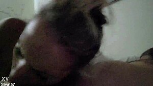 yeah this horny milf wife sucks cock like a total whore before facial