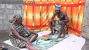 village doctor fingers wet pussy after months traditional love