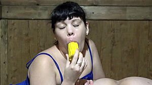 chubby girlfriend's anus licked then big ass fucked