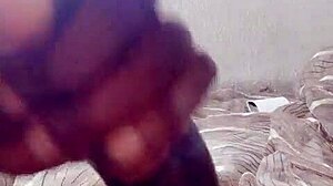 Juicy young black solo anal masturbation tease revealed