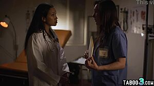 Hot Latina Milf Doctor Vicki Chase Seduces Nurse Sinn Sage!