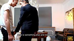 Bang! Short Hair Tutor Fucks Disciple Affair!