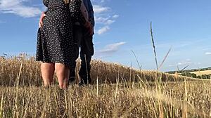 Mature mother-in-law dress flashes legs milks son-in-law cum secretly