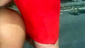 Wife followed outdoors ends up savoring stranger's public creampie thrill