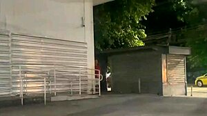 Wife followed outdoors ends up savoring stranger's public creampie thrill