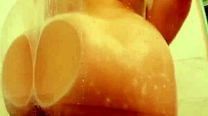 sara jay teases bubble ass soapy curves big tits milf