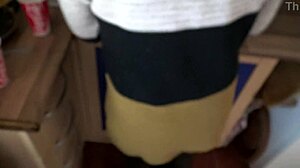 Stepmom finally spreads her hairy beaver close-up for begging horny stepson