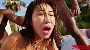 when nicole doshi collides with 5 bbc gangbang double penetration explodes 😈🍆💦