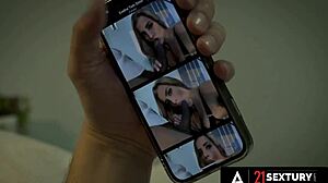 silvia dellai trembles in ecstasy as husband and lover double penetrate her tight holes