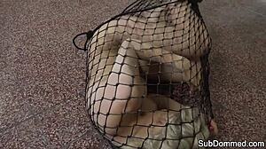 euro small tits slave bound humiliated rough by maledom in kinky bdsm web trap