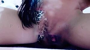 asian babe bends over takes hard cock creampie election day