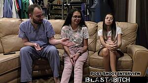 aria nicole moans in latex nurse roleplay spreading pussy for patient's creampie pov