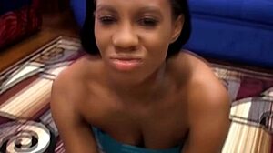 black teen babe craves that huge interracial cock suck