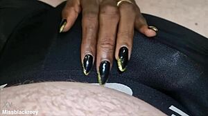 daddy's white cock teases skinny ebony pussy before huge creampie dessert filling