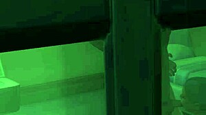 dwarf inmate catches young ebony sucking old inmate's cock voyeur style