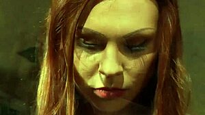 Tied-Up Lesbian Slave Punished Hard by Dominant Mistress in Garage Bondage