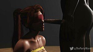 jessie blindfolded for that deep missionary cum facial