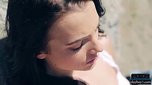 Czech Milf Bombshell Sapphira A Rips Clothes in Sensual Playboy Striptease