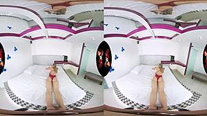 Beautiful big-titted babe teases in POV for VR Latina high-def fun