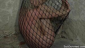 euro small tits slave bound humiliated rough by maledom in kinky bdsm web trap