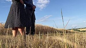 Mature mother-in-law dress flashes legs milks son-in-law cum secretly