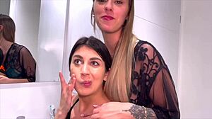 Francesca's versatile 24yo French FFM threesome stuns with big tits