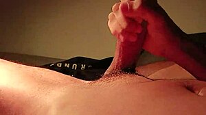 Loud moaning as I stroke my huge cock slowly building to full orgasm tension