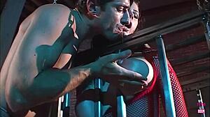 gianna michaels big natural tits bounce during intense doggystyle pounding in stockings