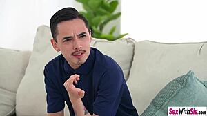 i spank my petite redhead teen pussy so hard before school with two guys!!